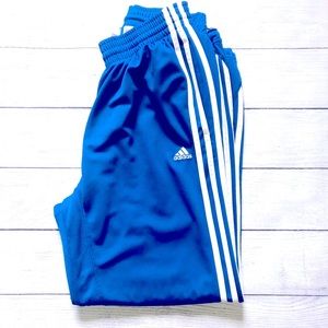 Adidas Originals Three StripeTrack Pants In Blue🥶